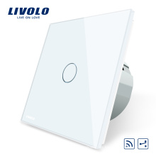 Livolo EU Interruptor Remoto Estándar, Interruptor Táctil Remoto de Luz de Pared 220 ~ 250V 1gang 2 vías VL-C701SR-11/12/13/15